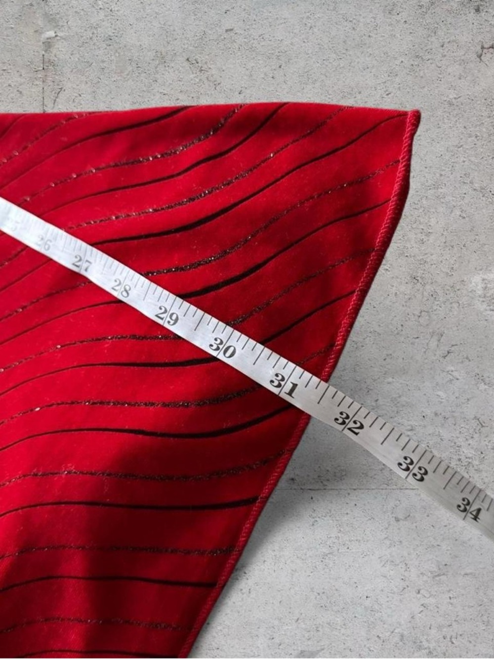 y2k red halter velvet midi dress - Picture 7 of 8